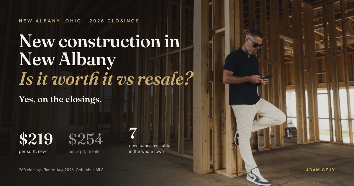 New Construction in New Albany, Ohio: Is It Worth It vs Resale?